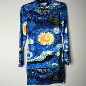 EUC! SHEIN starry night inspires dress. Sz Medium.